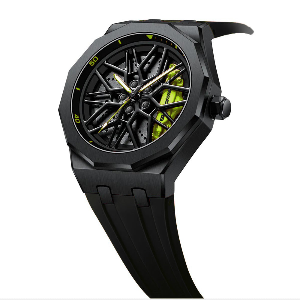 Petronas AMG G55 Gyro Green Caliber/Black Rubber Strap