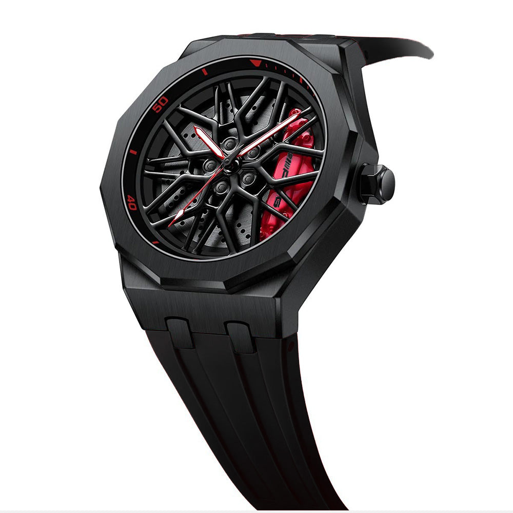 Petronas AMG G55 Gyro Red Caliber/Black Rubber Strap
