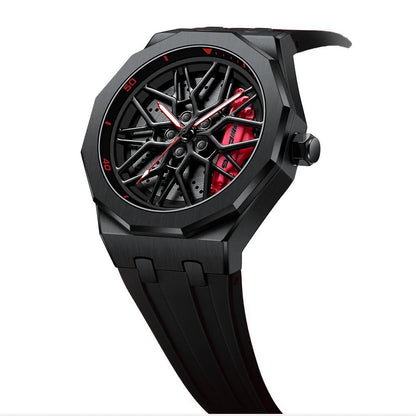 Petronas AMG G55 Gyro Red Caliber/Black Rubber Strap