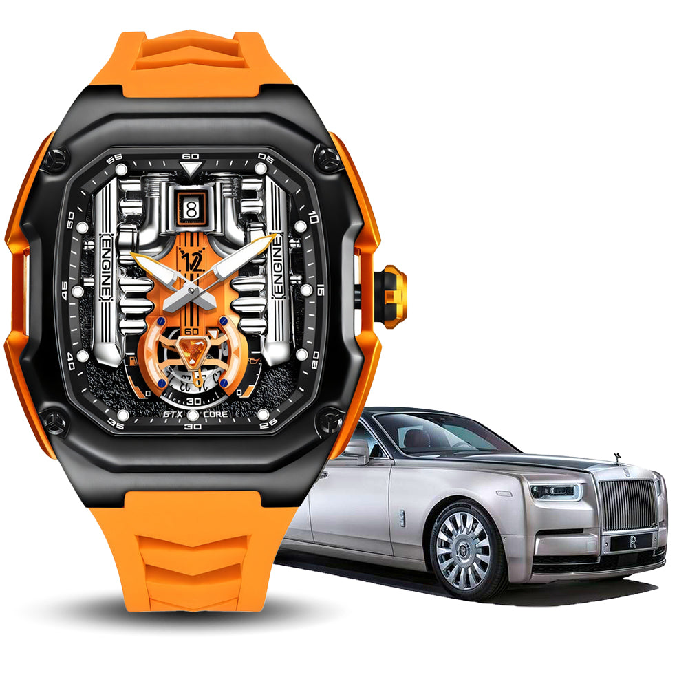 V12 Phantom Orange Engine