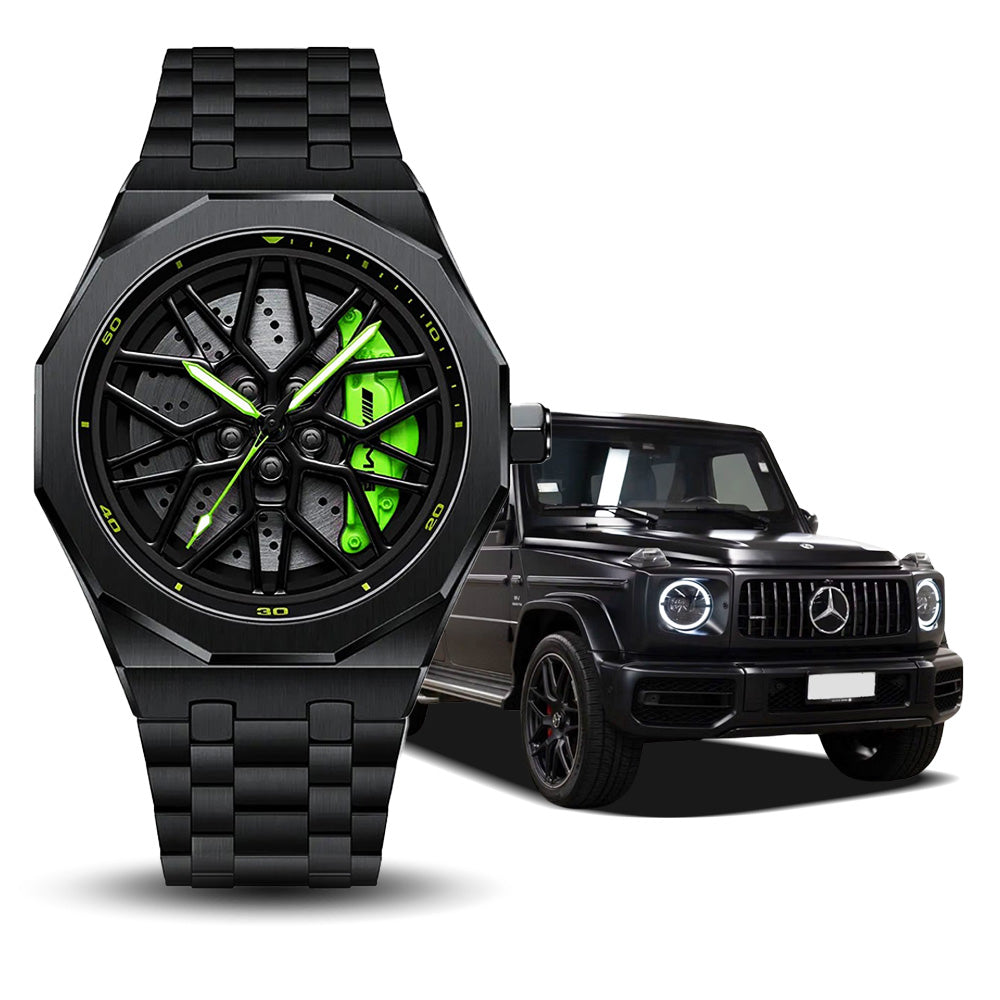 Petronas AMG G55 Gyro Green Caliber/Brushed Steel Strap