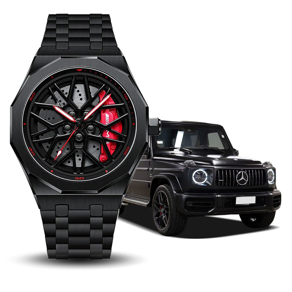 Petronas AMG G55 Gyro Red Caliber/Brushed Steel Strap