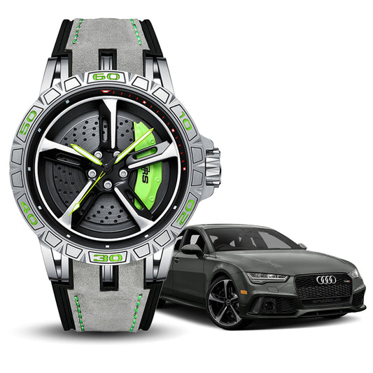 RS Gyro Silver Dubies Case Green Caliber