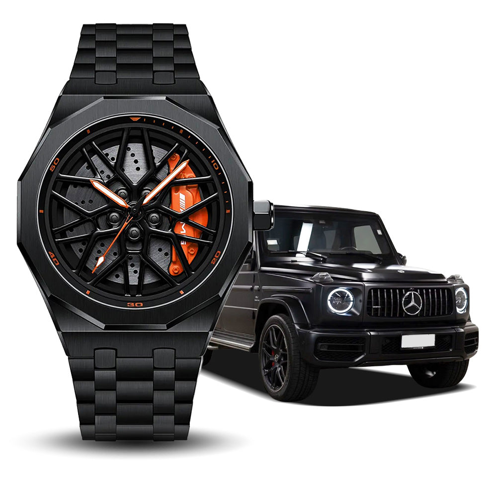 Petronas AMG G55 Gyro Orange Caliber/Brushed Steel Strap