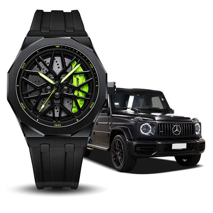 Petronas AMG G55 Gyro Green Caliber/Black Rubber Strap
