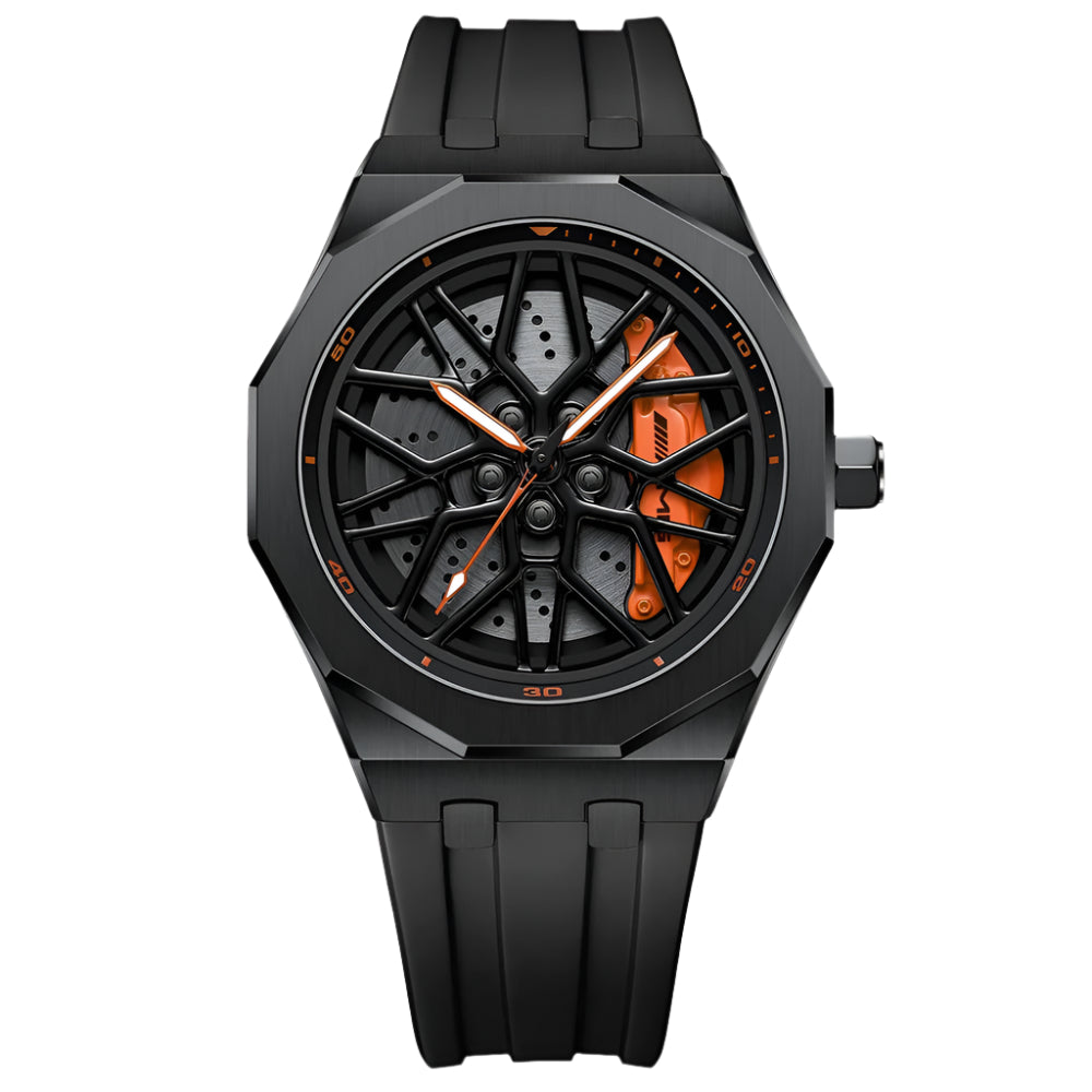Petronas AMG G55 Gyro Orange Caliber/Black Rubber Strap