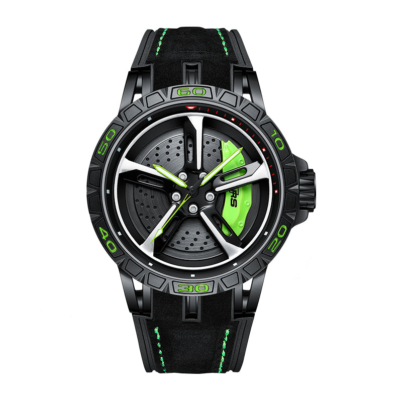 RS Gyro Black Dubies Case Green Caliber