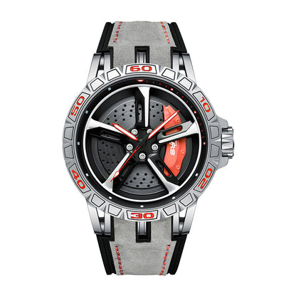 RS Gyro Silver Dubies Case Red Caliber