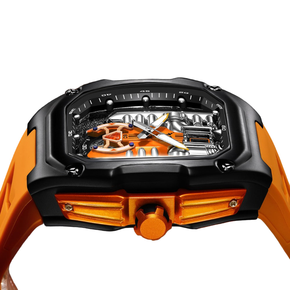 V12 Phantom Orange Engine